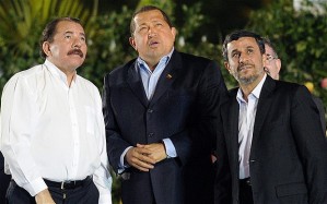 Ortega, Chávez and AhmadinejadSource: The Daily Telegraph